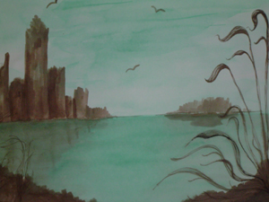 Lago improbable <br>autor: @autor